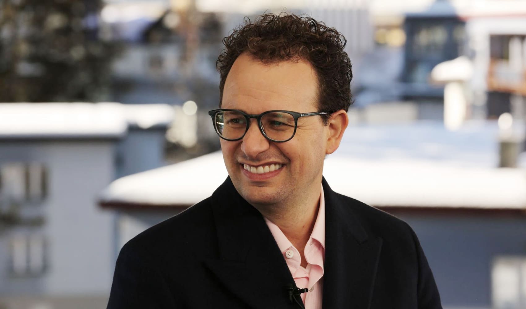 Dario Amodei, Anthropic’s CEO, speaking on CNBC’s “Squawk Box” outside the World Economic Forum in Davos, Switzerland, on Jan. 21, 2025.